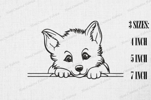 Cute Alaskan Malamute Peeking Wall Review