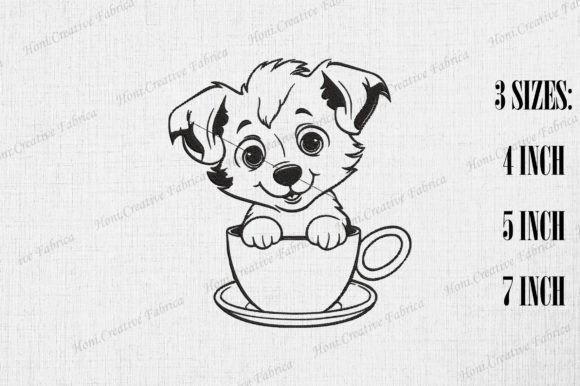 Cute Border Collie Dog in Coffee Cup: A Designer’s Review