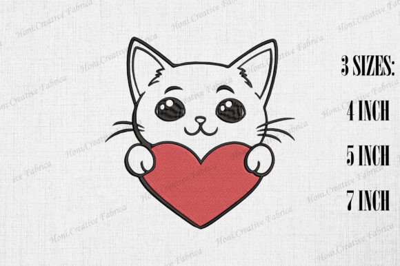 Cute Manx Cat Valentine Embroidery Review