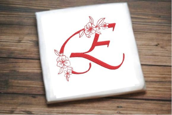 E Floral Monogram Letter Review for Boutique Sweatshirts