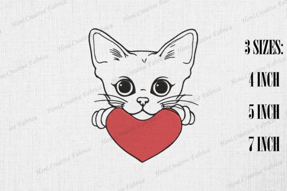 Review: Cute Abyssinian Cat with Heart Valentine