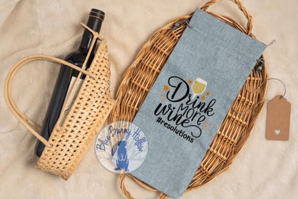Review: Drink More Wine Embroidery for Boutique Sweatshirts