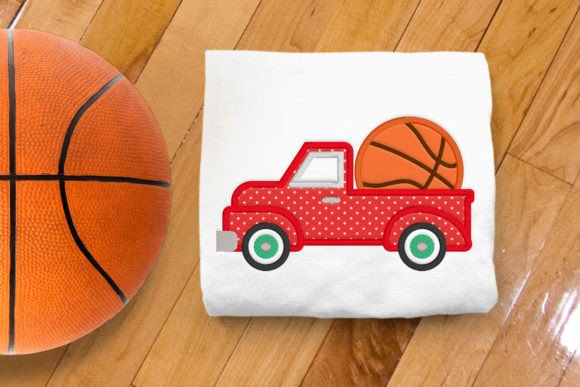 Vintage Truck Basketball Applique Review